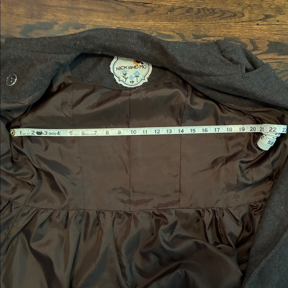 ✅Nick and Mo brown flared pea coat - Picture 6 of 6